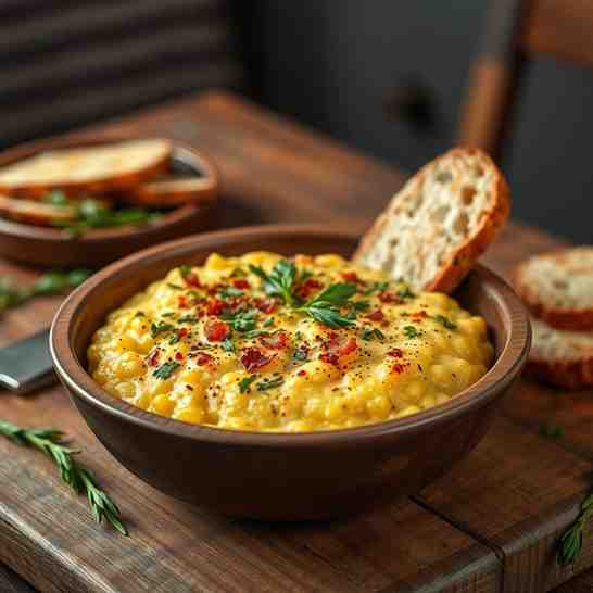 Elarji - Comforting Georgian Cornmeal & Cheese Dish